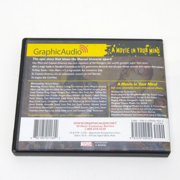 Marvel GraphicAudio Civil War Audiobook Stuart Moore 6 Hours 6 CDs Stuart Moore - Picture 2 of 7